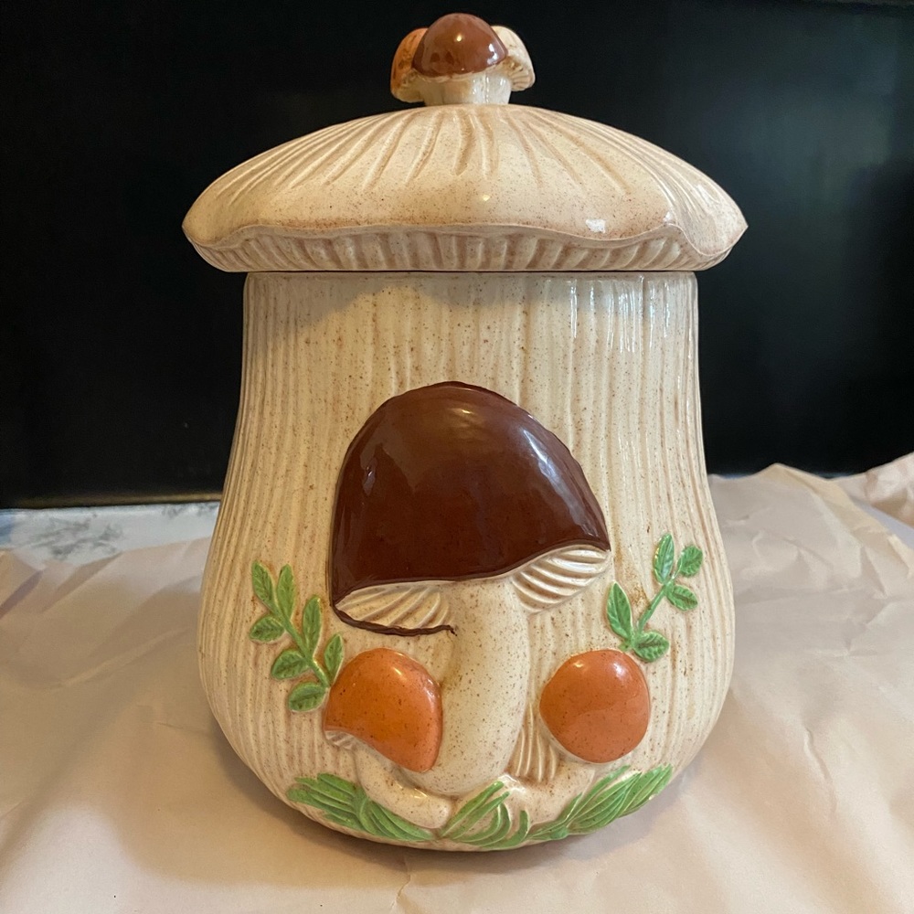 Vintage Mushroom canister